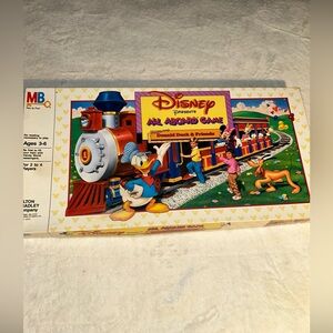 Milton Bradley Disney's All Aboard Game 1986 *Complete/Like New*